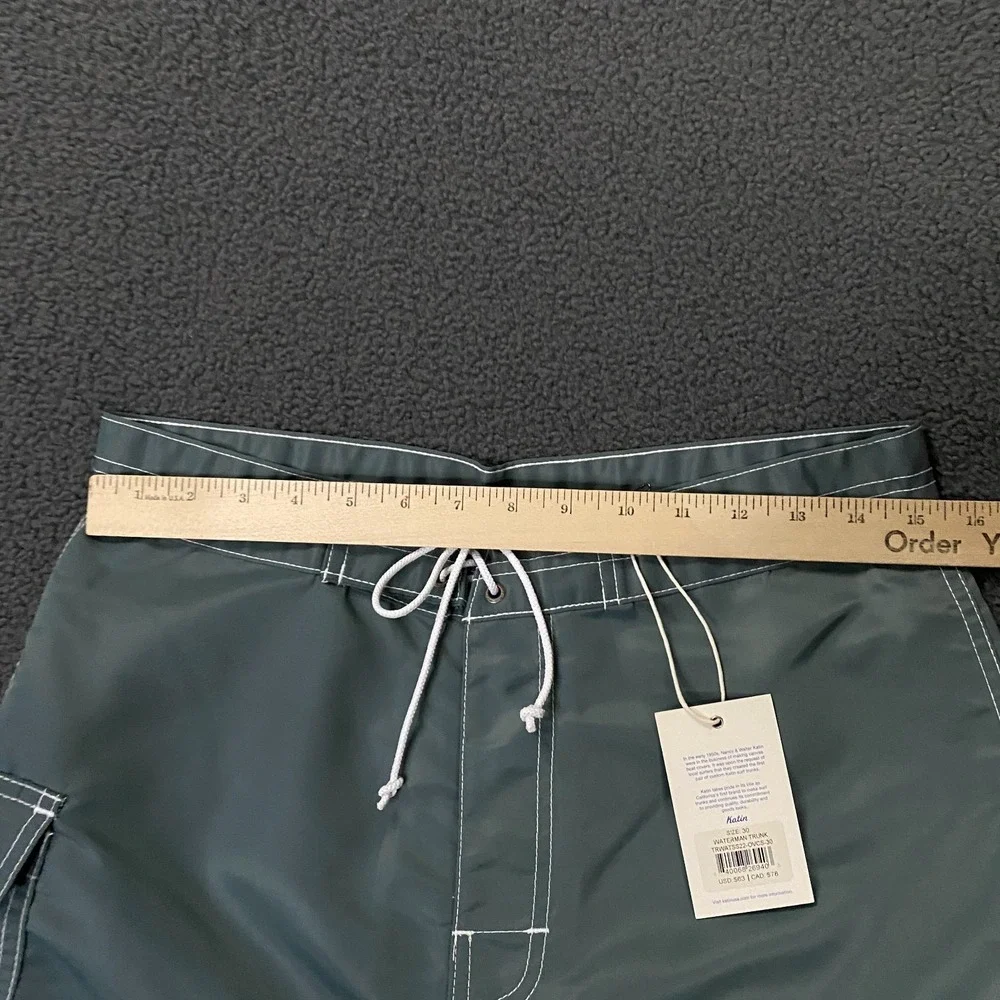 Kanvas by Katin Waterman Trunk Mens 30 Blue Swim Board Heritage Collection